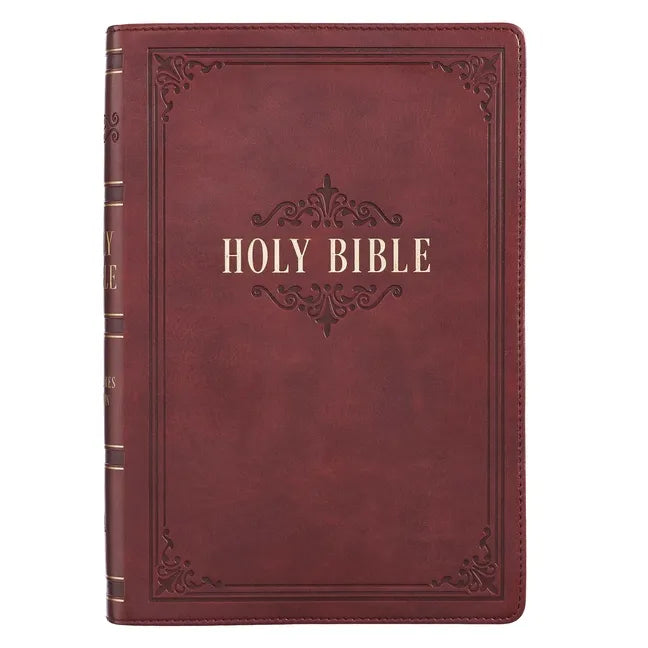 KJV Bible Giant Print Full Size Burgundy - Leather