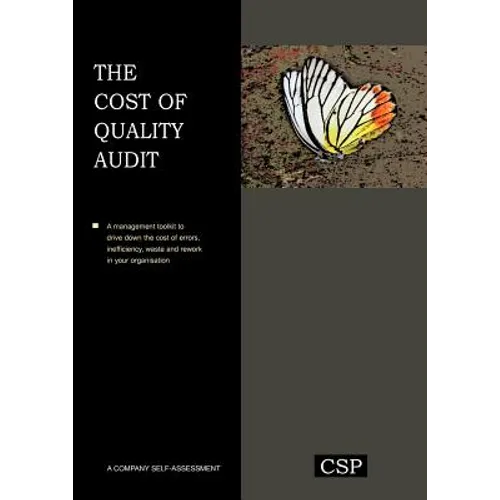 The Cost of Quality Audit - Paperback
