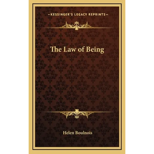 The Law of Being - Hardcover