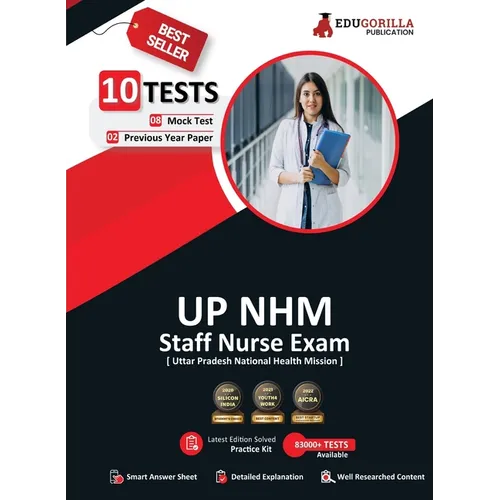 UP NHM Staff Nurse Book 2023 (English Edition) - 8 Full Length Mock Tests and 2 Previous Year Papers (1000 Solved Questions) with Free Access to Onlin - Paperback