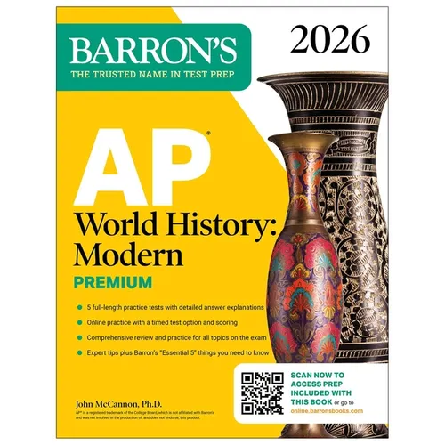AP World History: Modern Premium, 2026: Prep Book with 5 Practice Tests + Comprehensive Review + Online Practice - Paperback