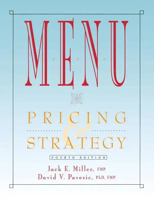 Menu: Pricing and Strategy - Paperback