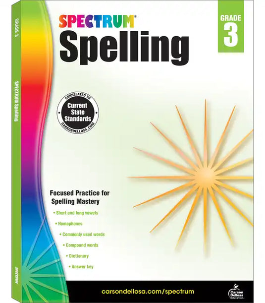 Spectrum Spelling, Grade 3: Volume 30 - Paperback