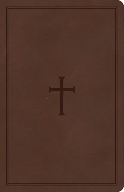 CSB Large Print Personal Size Reference Bible, Brown Leathertouch - Imitation Leather
