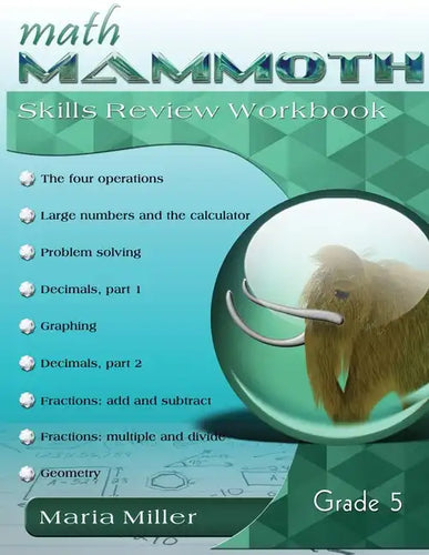 Math Mammoth Grade 5 Skills Review Workbook - Paperback