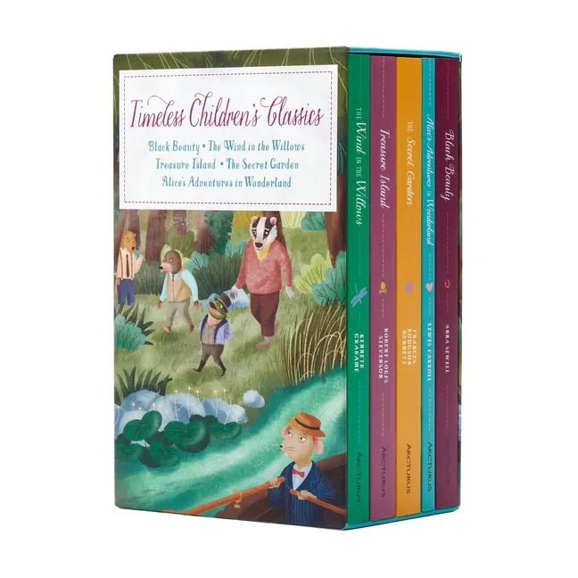 Timeless Children's Classics: Black Beauty - The Wind in the Willows - Treasure Island - The Secret Garden - Alice's Adventures in Wonderland - Paperback