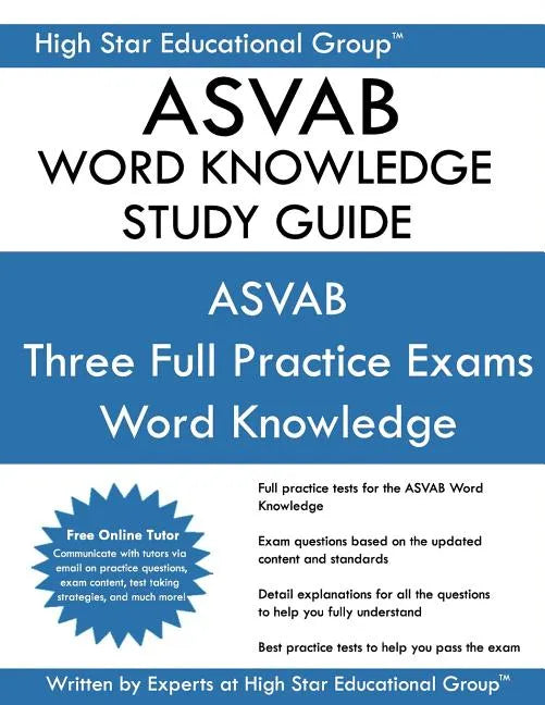 ASVAB Word Knowledge Study Guide: ASVAB Study Guide - Paperback
