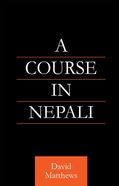 A Course in Nepali - Paperback