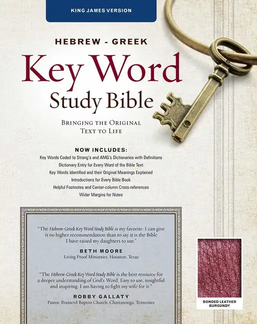 Hebrew-Greek Key Word Study Bible-KJV: Key Insights Into God's Word - Bonded Leather