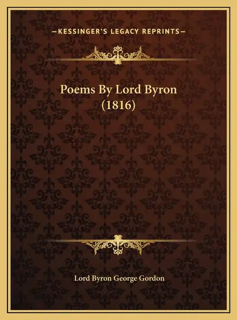 Poems by Lord Byron (1816) - Hardcover