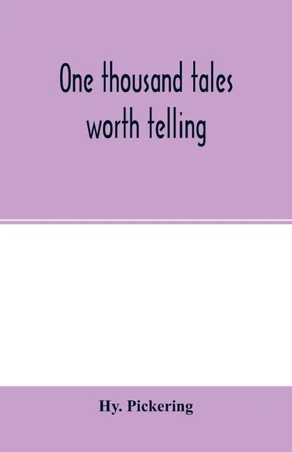 One thousand tales worth telling - Paperback