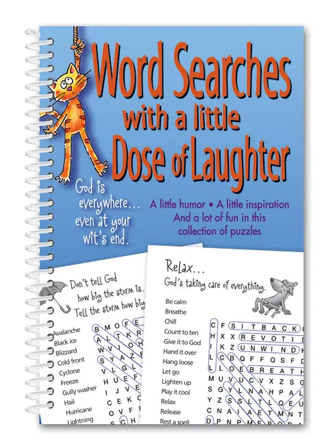 Word Searches with a Little Dose of Laughter - Spiral