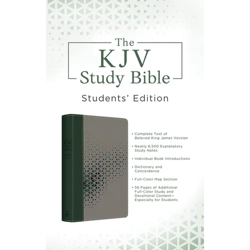 The KJV Study Bible, Students' Edition [Cypress & Smoke] - Imitation Leather