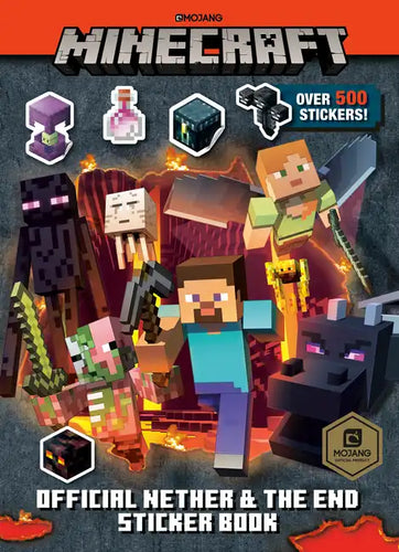 Minecraft Official the Nether and the End Sticker Book (Minecraft) - Paperback