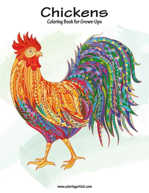 Chickens Coloring Book for Grown-Ups 1 - Paperback
