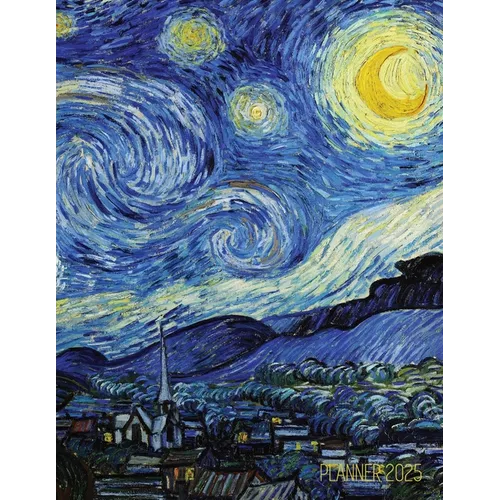 Vincent van Gogh Planner 2025: Starry Night Planner Organizer January-December (12 Months) Post-Impressionism Art - Paperback