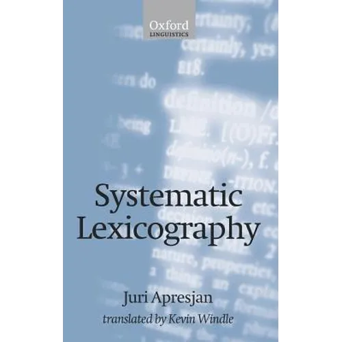 Systematic Lexicography - Hardcover