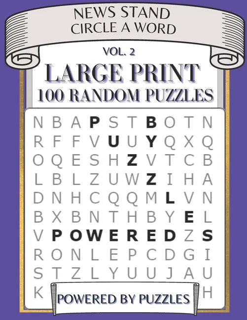 News Stand Circle a Word Vol.2: Large Print 100 Random Puzzles - Paperback