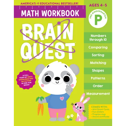 Brain Quest Math Workbook: Pre-Kindergarten - Paperback