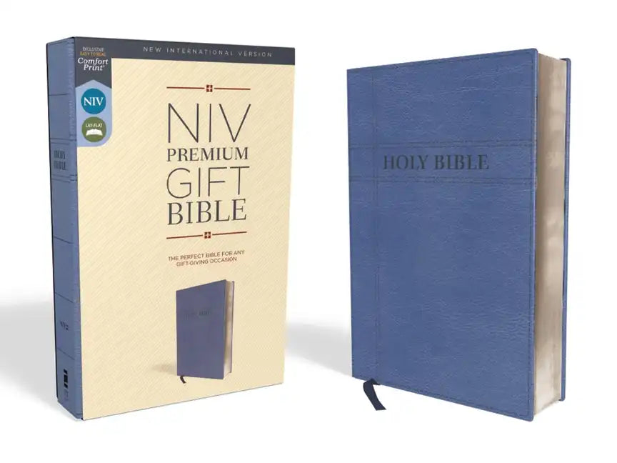 Niv, Premium Gift Bible, Leathersoft, Navy, Red Letter Edition, Comfort Print - Imitation Leather