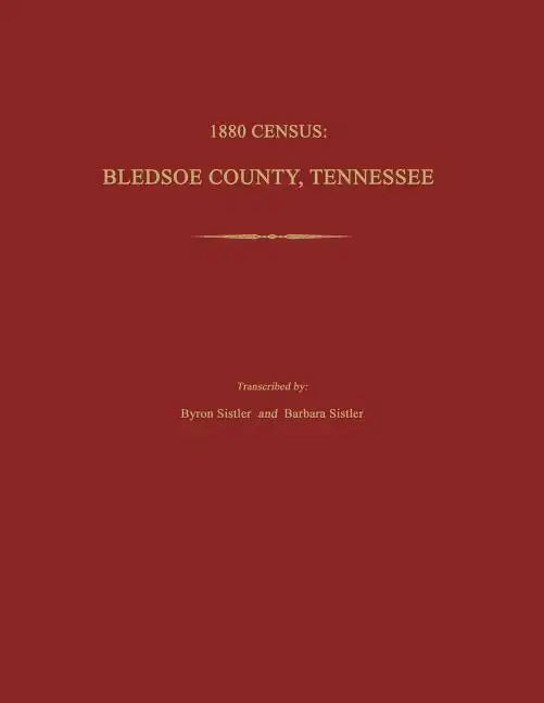 1880 Census, Bledsoe County, Tennessee - Paperback