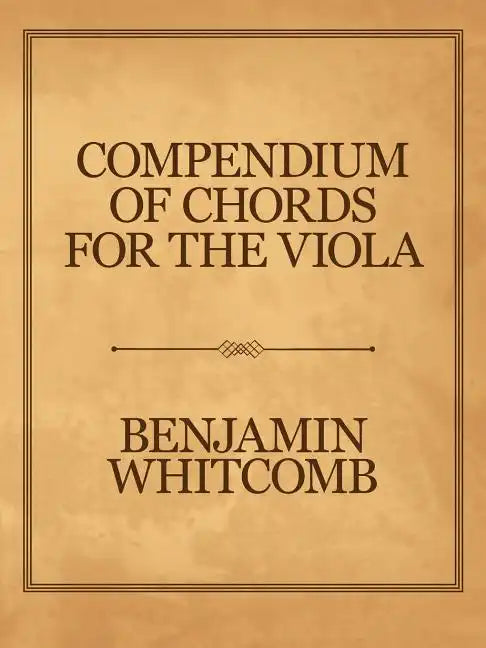 Compendium of Chords for the Viola - Paperback