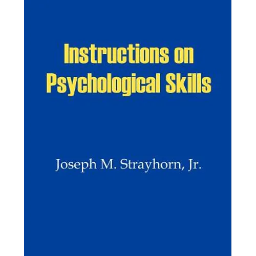 Instructions on Psychological Skills - Paperback