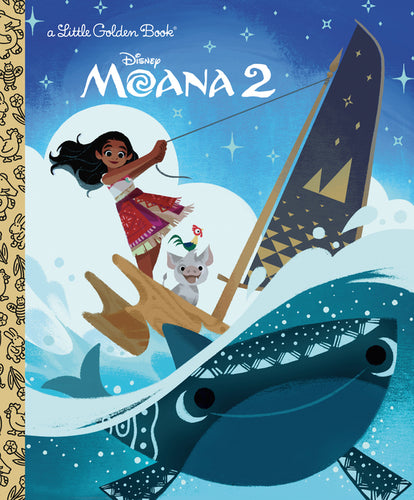 Disney Moana 2 Little Golden Book - Hardcover