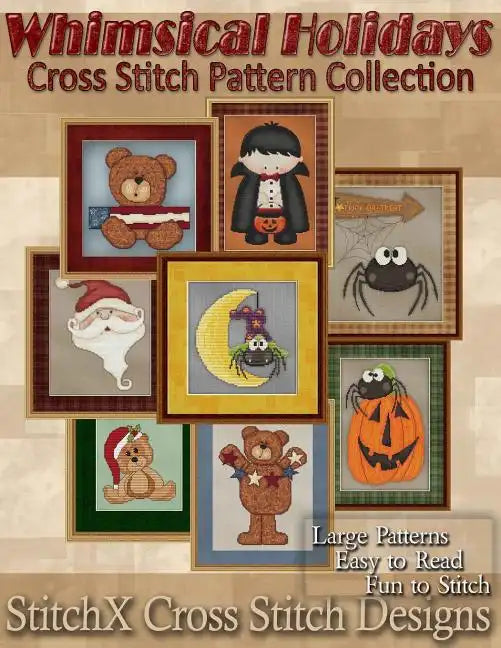 Whimsical Holiday Cross Stitch Pattern Collection - Paperback