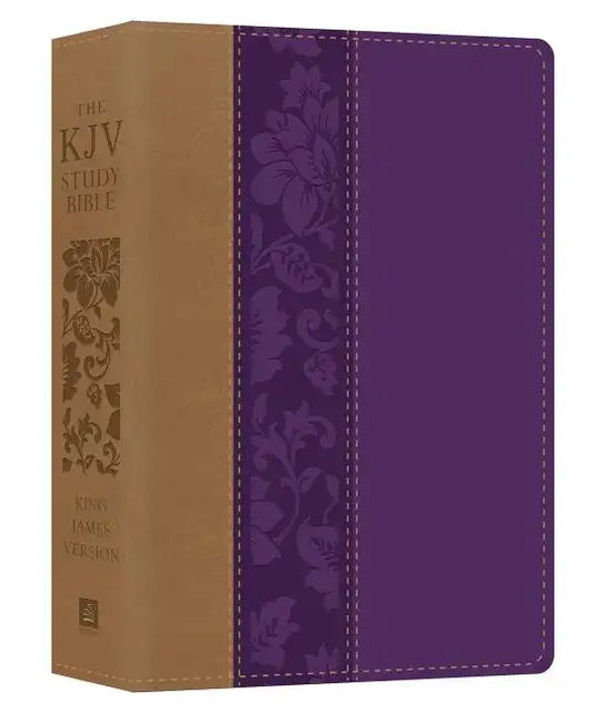 The KJV Study Bible - Large Print [violet Floret] - Imitation Leather