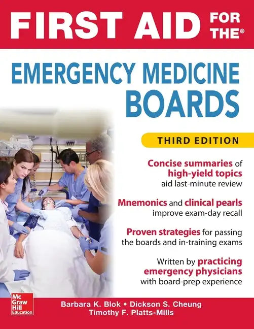 First Aid for the Emergency Medicine Boards Third Edition - Paperback