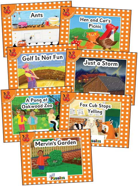 Jolly Phonics Orange Level Readers Complete Set: In Print Letters (American English Edition) - Paperback