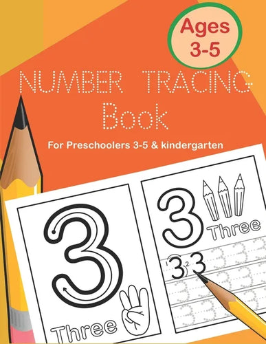 Number Tracing Book for Preschoolers 3-5 & Kindergarten: Fun and Easy Way to Learn 1 to 20 for Kids ages 3 to 5 - Paperback