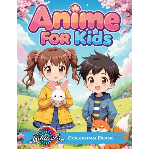 Anime Coloring Book for Kids: Fun Stories and Cute Kawaii Characters - A Perfect Creative Journey for Kids, Toddlers, and Preschoolers, Ideal for Birt - Paperback