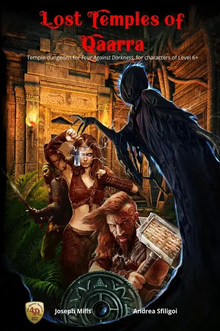 Lost Temples of Qaarra: Temple dungeons for Four Against Darkness, for characters of Level 6+ - Paperback