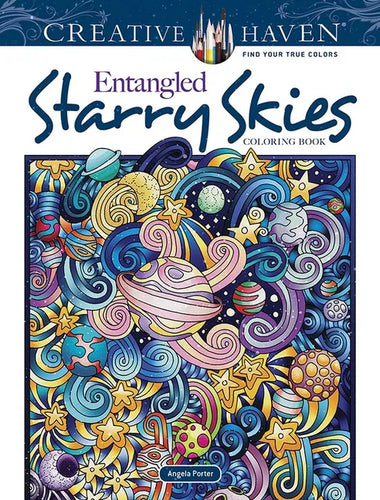 Creative Haven Entangled Starry Skies Coloring Book - Paperback