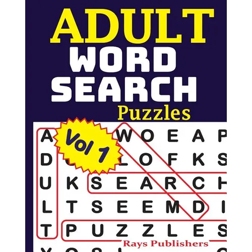 ADULT WORD SEARCH Puzzles Vol 1 - Paperback