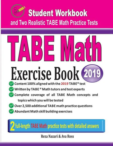 TABE Math Exercise Book: Student Workbook and Two Realistic TABE Math Tests - Paperback
