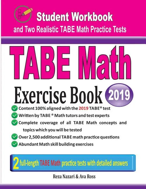 TABE Math Exercise Book: Student Workbook and Two Realistic TABE Math Tests - Paperback