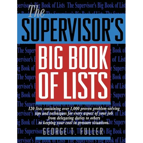 The Supervisor's Big Book of Lists - Paperback