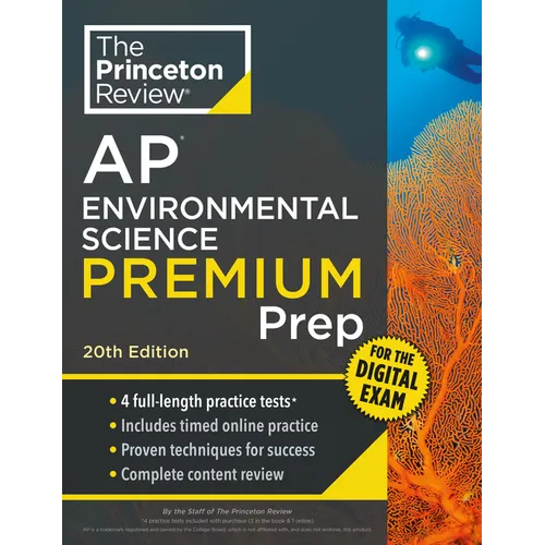 Princeton Review AP Environmental Science Premium Prep, 20th Edition: 4 Practice Tests + Digital Practice Online + Content Review - Paperback