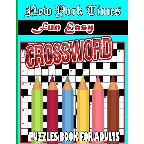 New York Times fun Easy Crossword Puzzles: 100 Medium simply Puzzles Book For Adults - Paperback