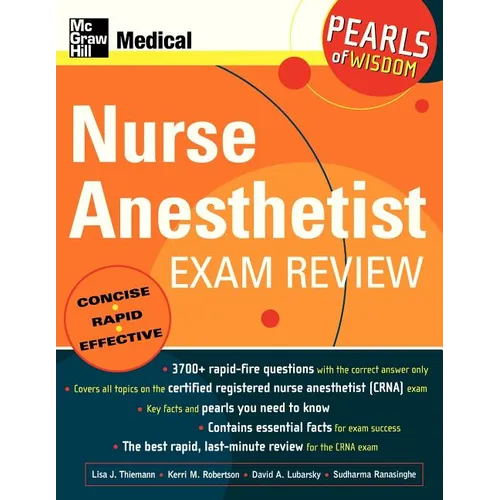 Nurse Anesthetist Exam Review: Pearls of Wisdom - Paperback