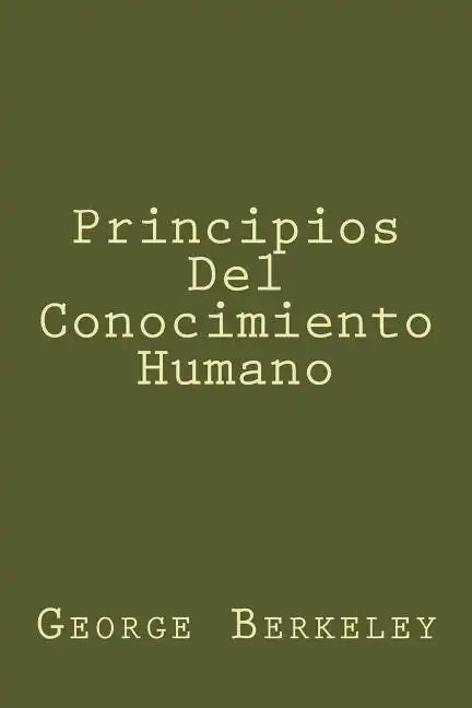 Principios Del Conocimiento Humano - Paperback