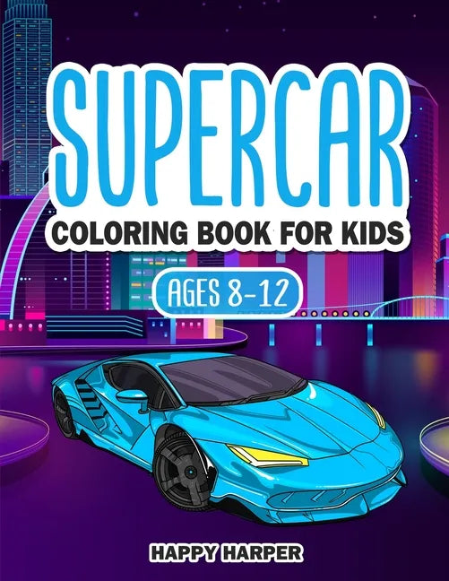 Supercar Coloring Book - Paperback