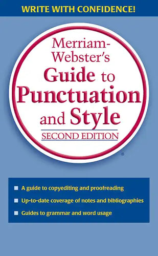 Merriam-Webster's Guide to Punctuation and Style - Paperback