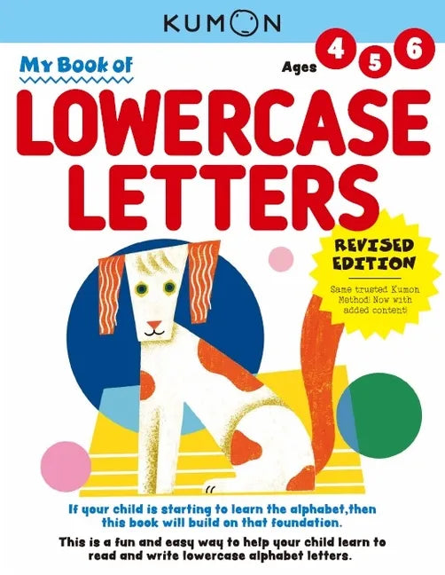 Kumon My Book of Lowercase Letters: Revised Ed - Paperback