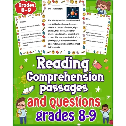 Reading Comprehension Passages and Questions Grades 8-9: Enhance Learning with Comprehensive Reading Comprehension Passages and Questions - Grades 8-9 - Paperback