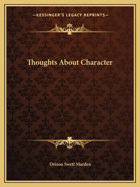 Thoughts about Character - Paperback