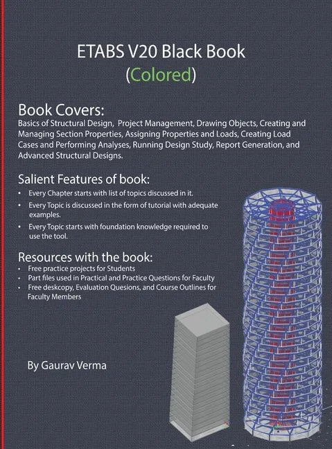 ETABS V20 Black Book - Hardcover